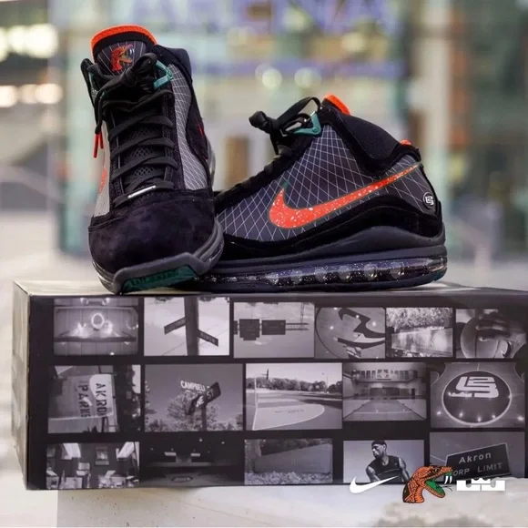 Nike LeBron 7 FAMU Florida A&M University Black Orange Green DX8554-001 Size 14 - Picture 6 of 16